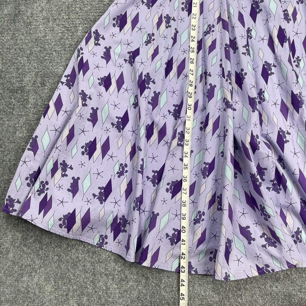 Disney X Torrid Retro Mickey Mouse Swing Dress Womens 12 Tie Back Pockets Lined - Picture 12 of 14